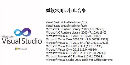 微软常用运行库合集64位版